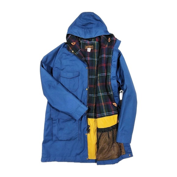 Eddie Bauer Other - Eddie Bauer Ridgeline Parka Size XL Men's Blue Wool Lining Coat Hooded Jacket
